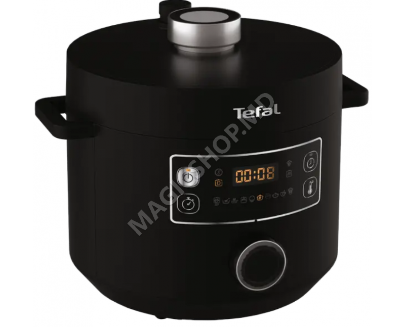 Aparat de gătit multifuncțional sub presiune Tefal CY754830, Negru